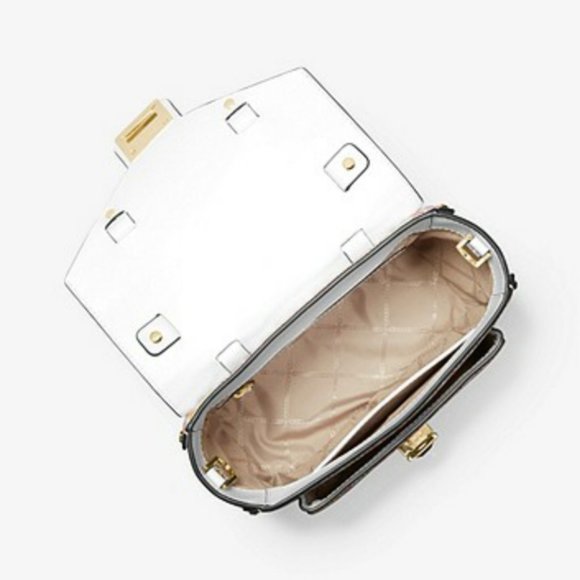 Michael Kors Manhattan RARE Graffiti Heart Satchel ~ NWT - Picture 4 of 4